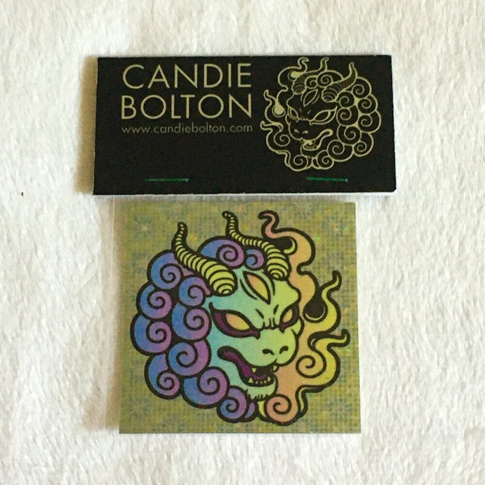 5/$30 Retro Chimera Holo Seal Sticker